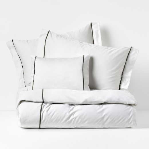 Cannes Bed Linen Tosconova colour white with black details