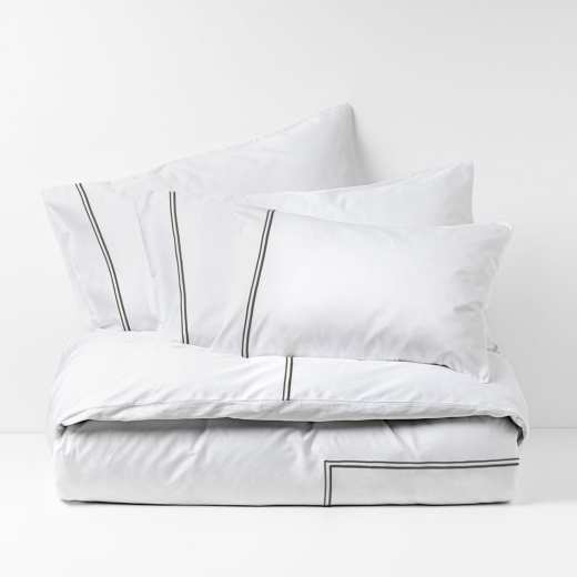 Lungarno Bed Linen Tosconova colour white with black details