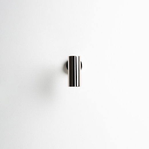Zeno wall lamp Tosconova with galvanic finish colour Nickel front lamp off
