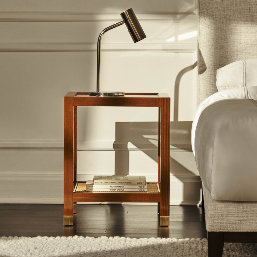 Romeo 45 nightstand Tosconova in Mahogany wood with finish colour 11 ambient