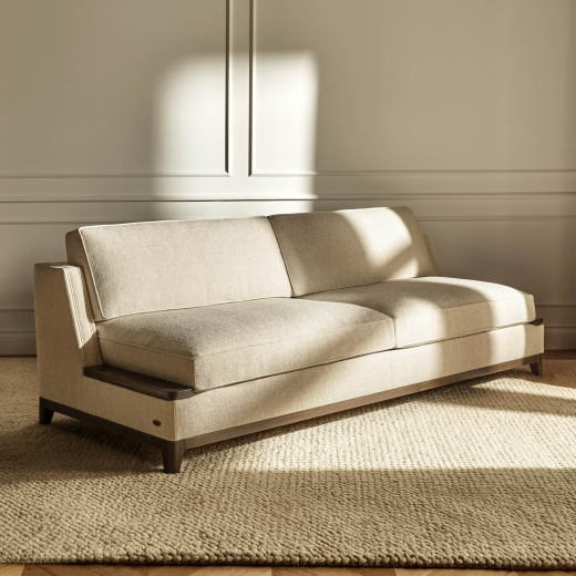 Duetto sofa Tosconova upholstery Volterra L01 three quarter