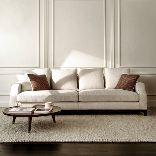 Moritz sofa Tosconova upholstery Baglio L02 front
