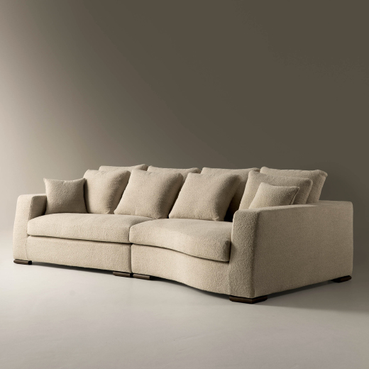 Divano William con dormeuse rivestimento Flair L13