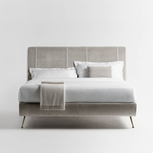 Lungarno bed Tosconova upholstery Michelangelo E11 front