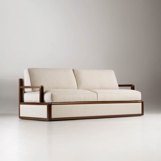 Ghibli Reverse sofa bed Tosconova upholstery Baglio L02 three-quarter closed