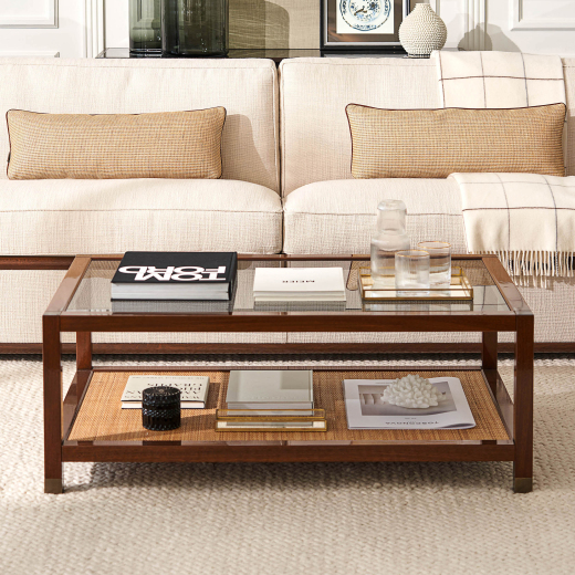 Romeo small table 110x70 cm Tosconova in Mahogany wood with finish colour 11 front