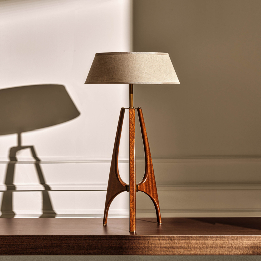 Charlotte table lamp Mahogany colour 11 front