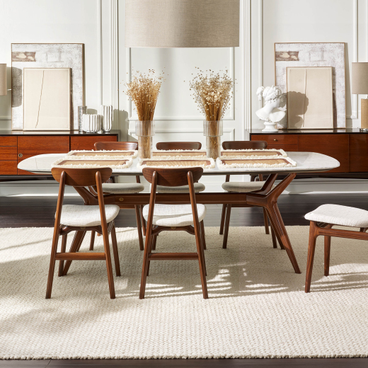 Zoe 220 cm Tosconova table in Canaletto walnut wood
